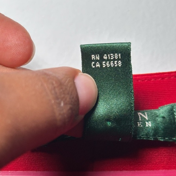 Ralph Lauren LRL Scarlet Red Cowl Neck Rusching Classy Knee Length Dress Size 6 - Picture 5 of 13